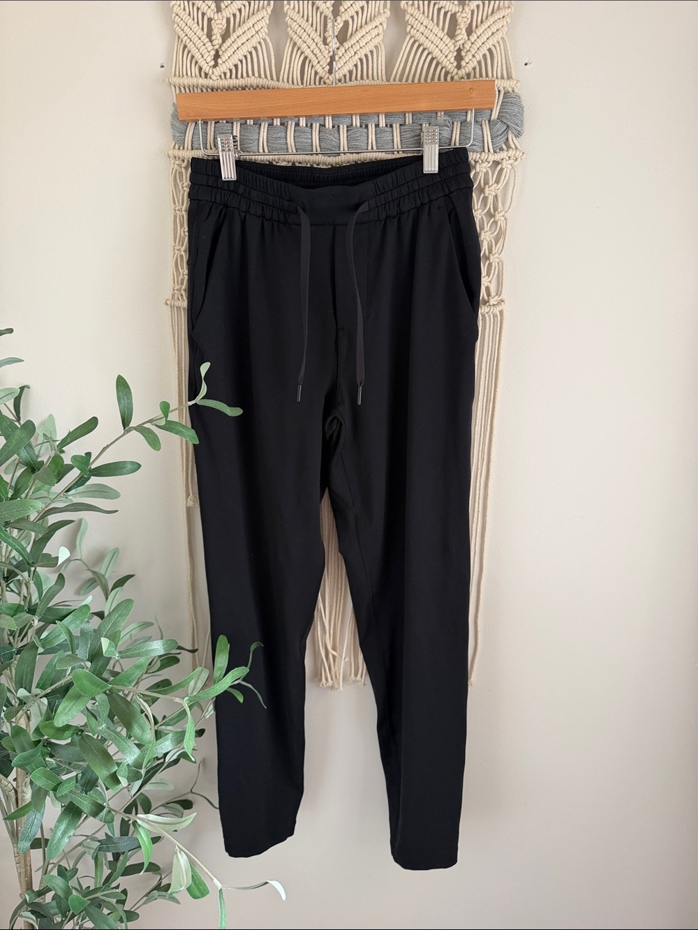 Lululemon Black Drawstring Jogger Pants